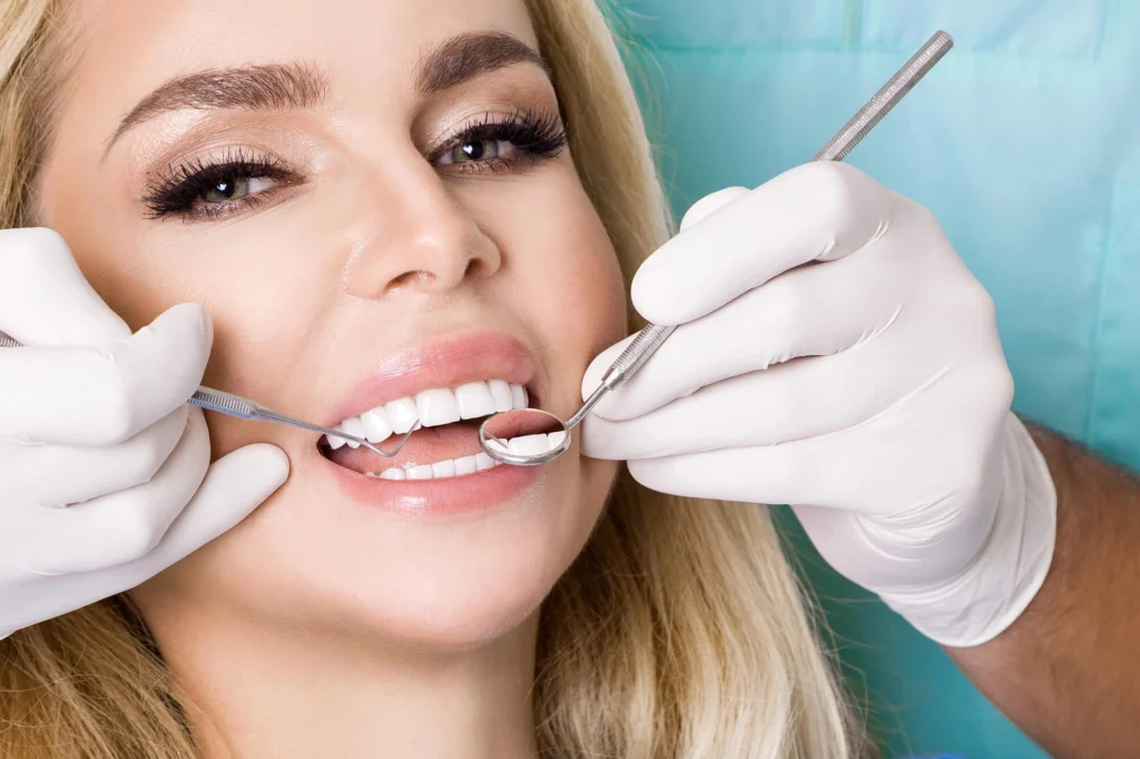 Girl undergoing Porcelain veneers Harrison NY