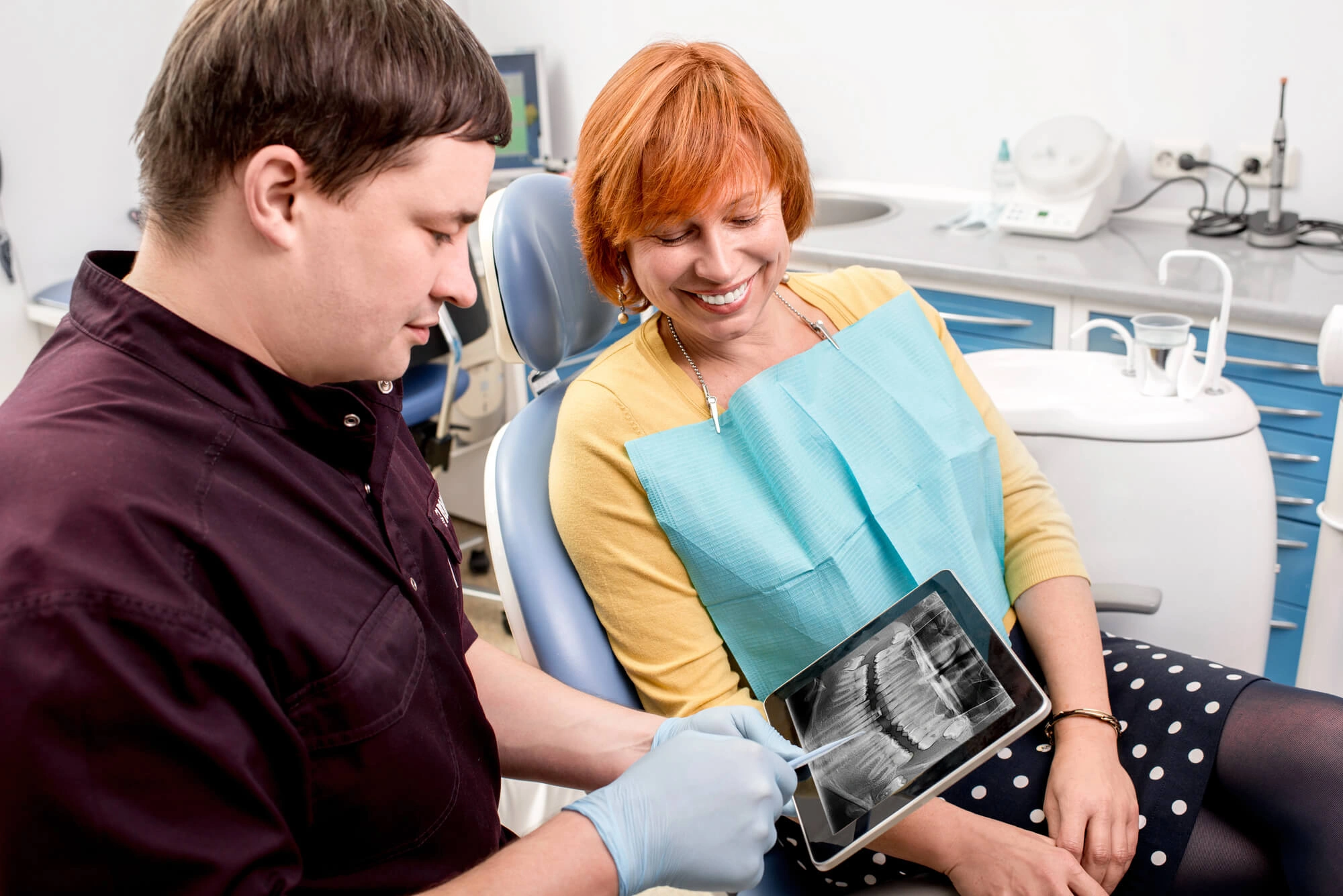 Follow up check up on her Dental implants Mamaroneck NY